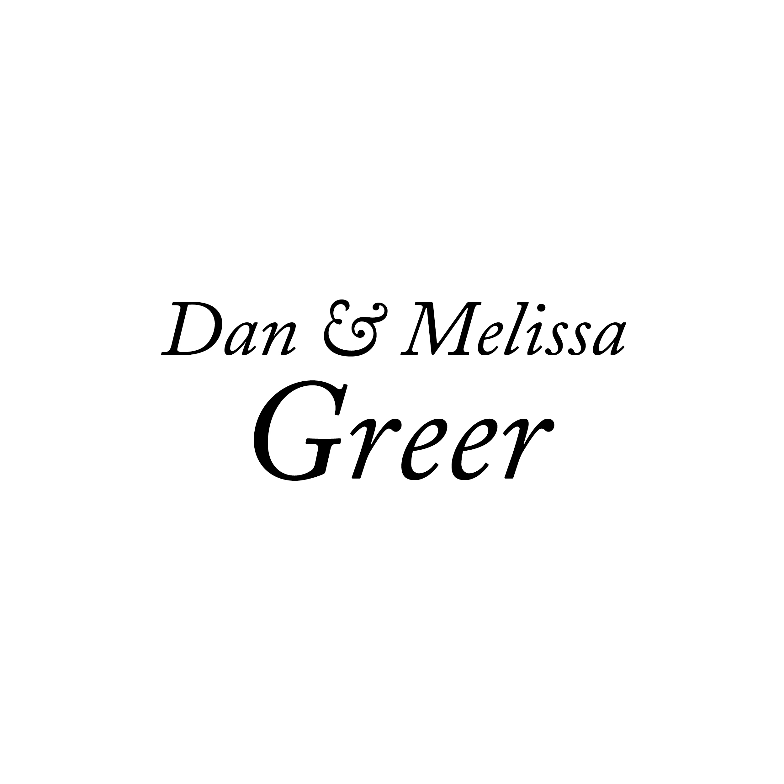 Dan and Melissa Greer